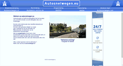Desktop Screenshot of eu.autosnelwegen.nl